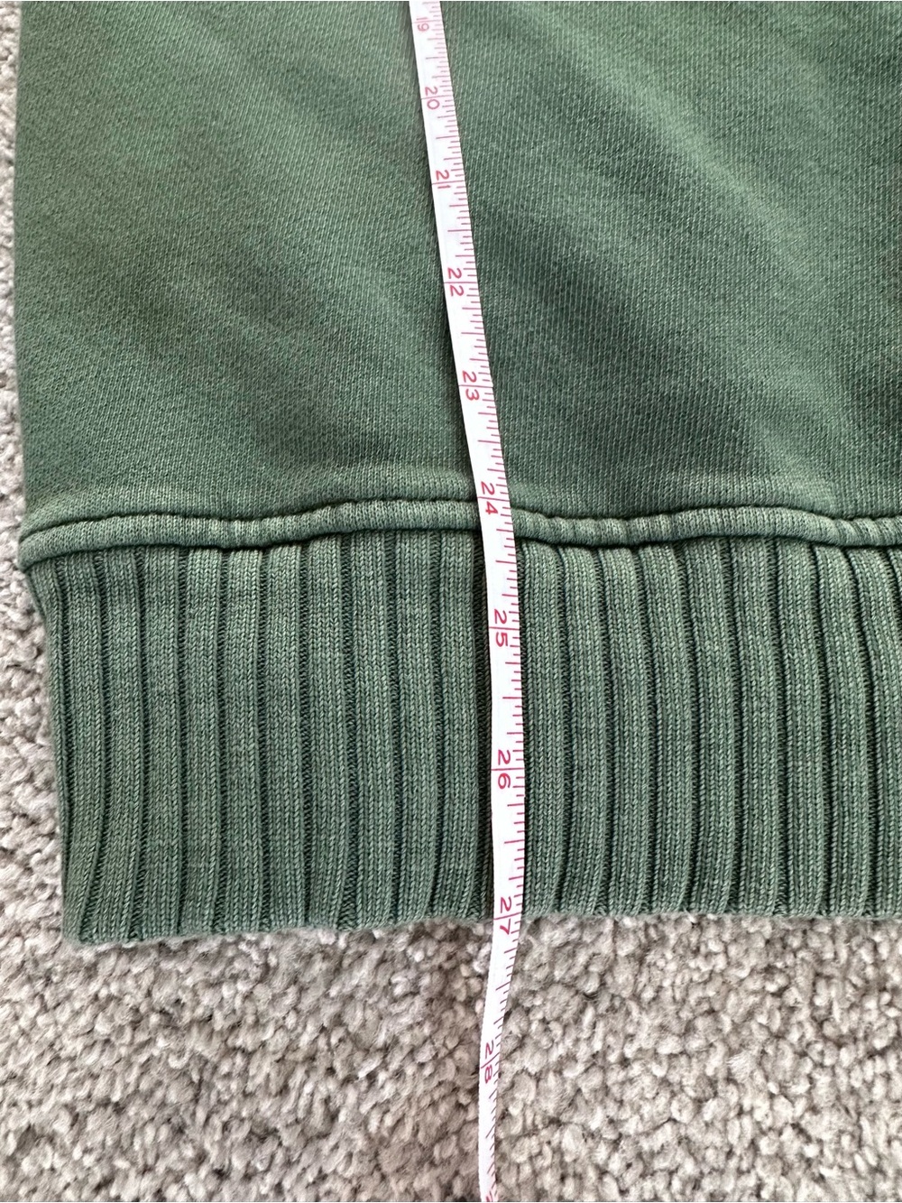 aerie Olive Green V‑Neck Hooded Sweatshirt - Picture 5 of 5
